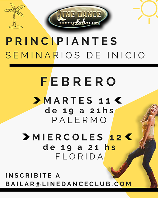 1 SEMINARIOS DE INICIO al LINE DANCE